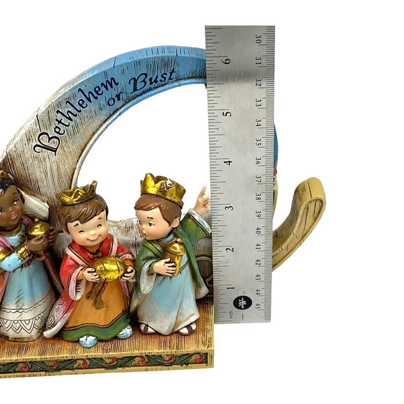 Vintage Nativity Wiseman Bethlehem or Bust Resin Sculpture Figurine Tabletop - Picture 8 of 8